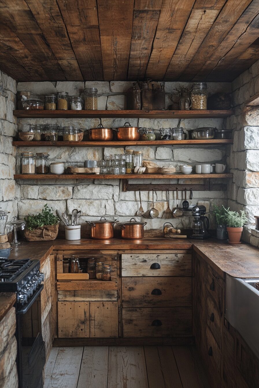 29 Little Cabin Kitchen Ideas to Bring Rustic Charm to Your Cooking Area 1 little cabin kitchen