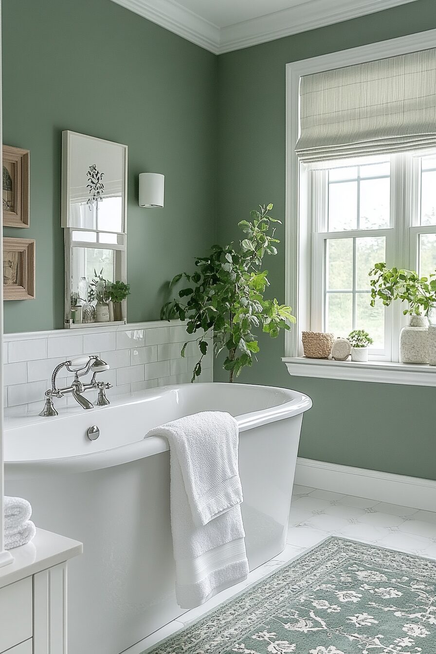 29 Green Bathroom Ideas to Create a Serene and Beautiful Bathroom Environment 20 green bathroom