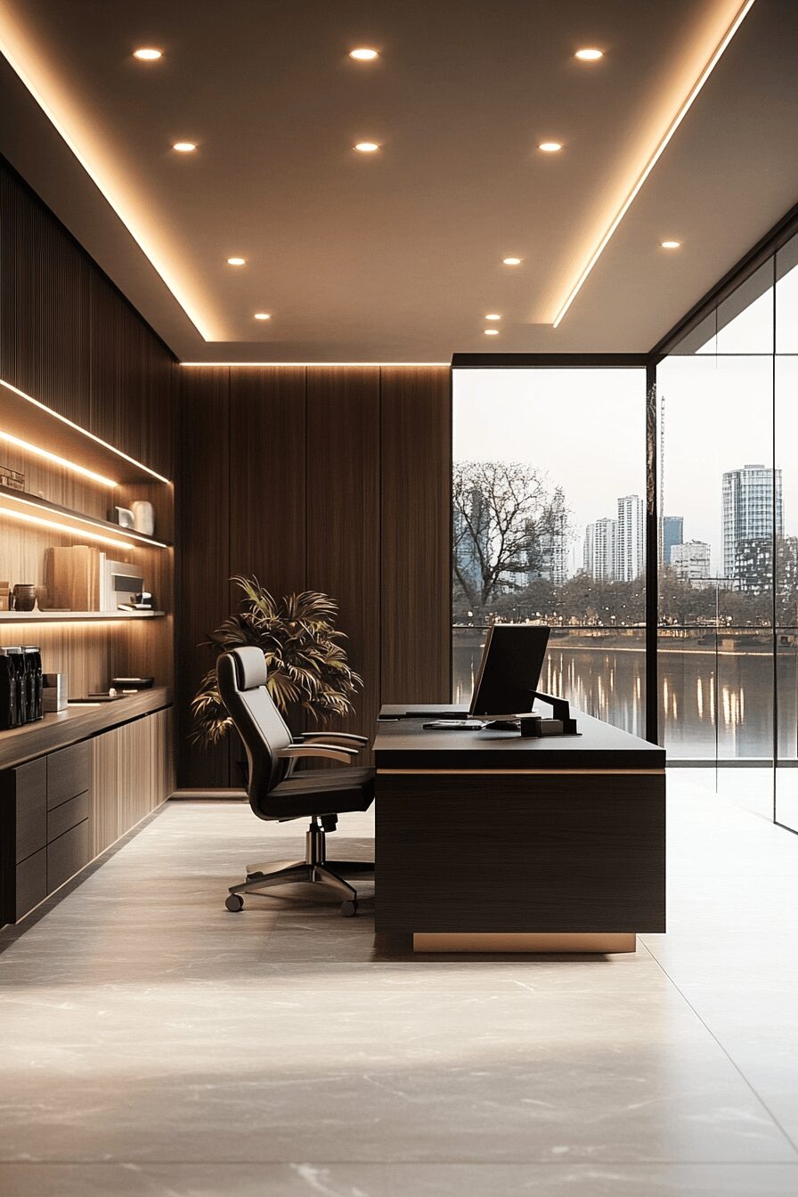 29 Contemporary Office Ideas for a High-End Office Space Makeover 1 contemporary office
