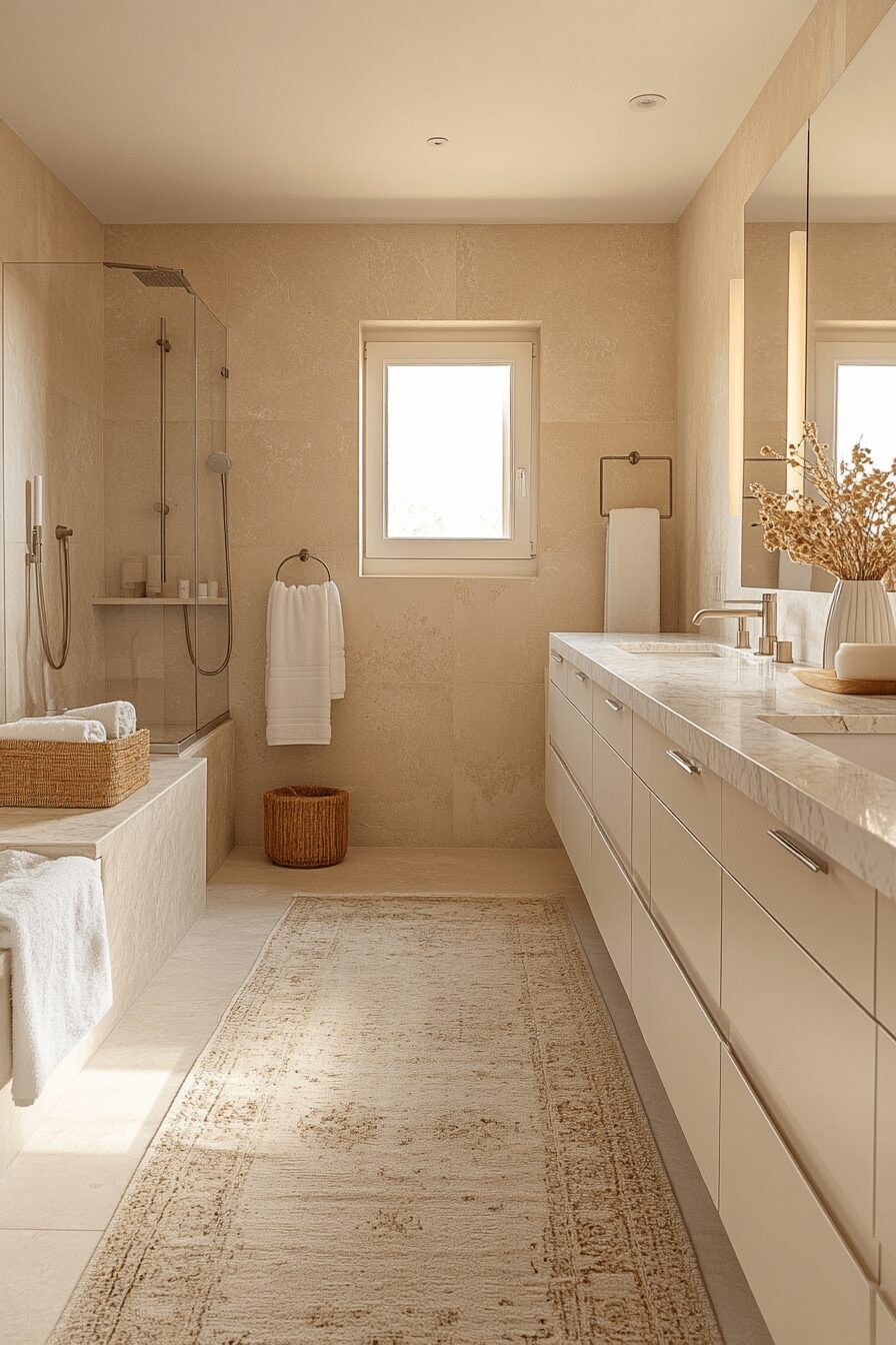 29 Monochromatic Bathroom Ideas to Refresh and Revitalize Your Bathroom 16 monochromatic bathroom