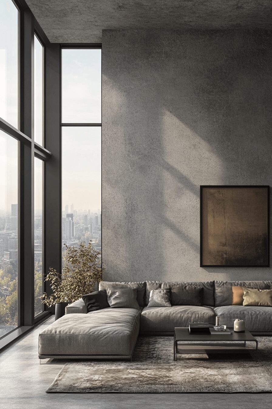 29 Grey Minimalist Living Room Ideas That Exude Calm and Clarity 20 Grey minimalist living room