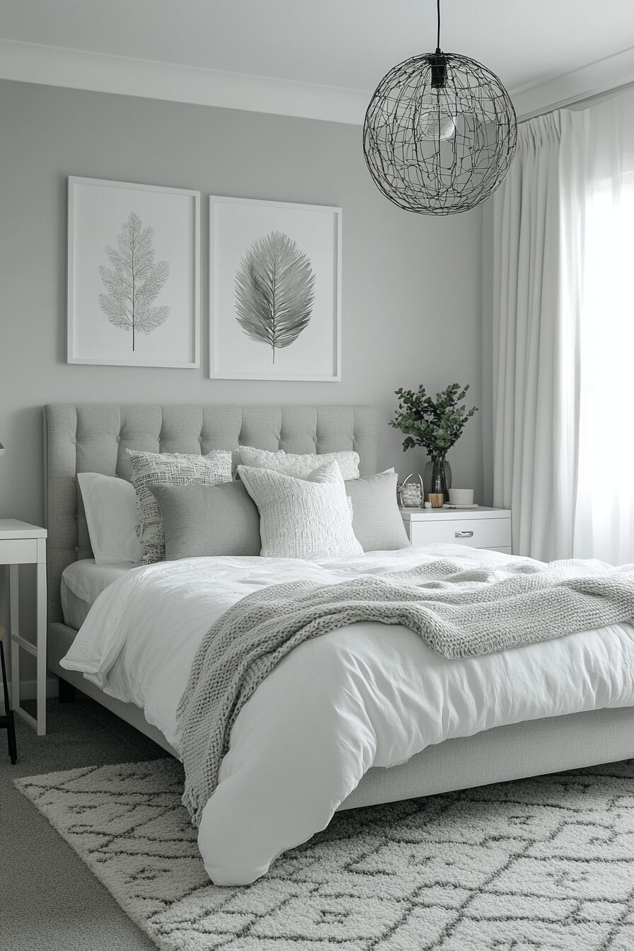 29 Grey and White Interior Design Ideas to Create a Timeless Look 21 Grey and white interior design