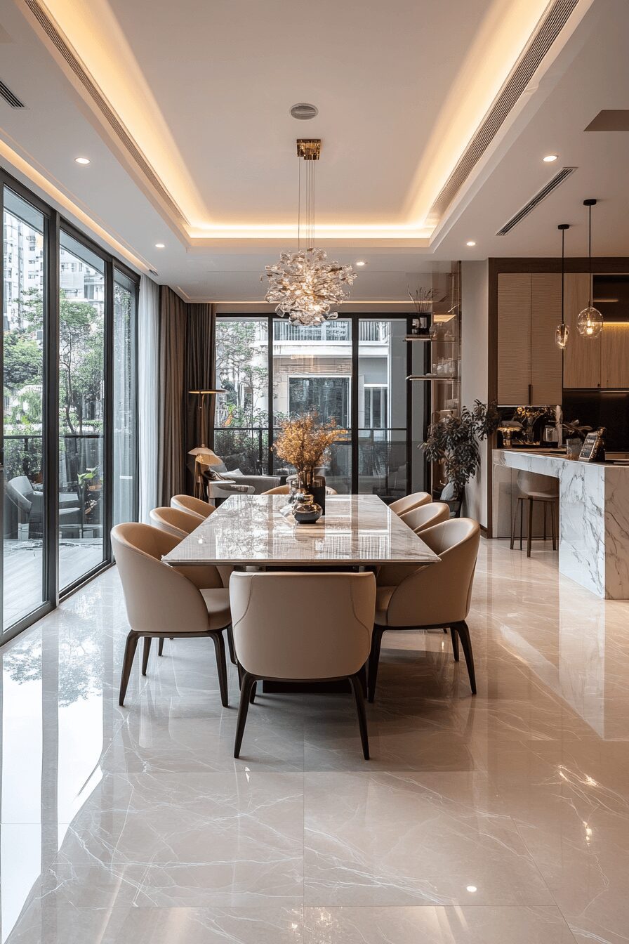 29 Contemporary Dining Room Ideas for a Perfectly Polished Dining Space 3 contemporary dining room