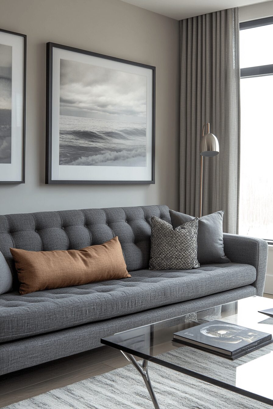 29 Grey Minimalist Living Room Ideas That Exude Calm and Clarity 3 Grey minimalist living room