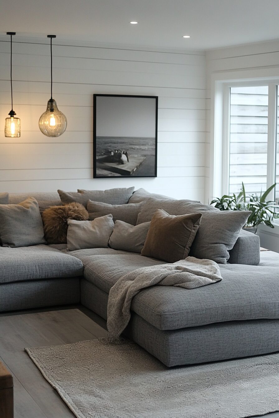 29 Grey Minimalist Living Room Ideas That Exude Calm and Clarity 24 Grey minimalist living room