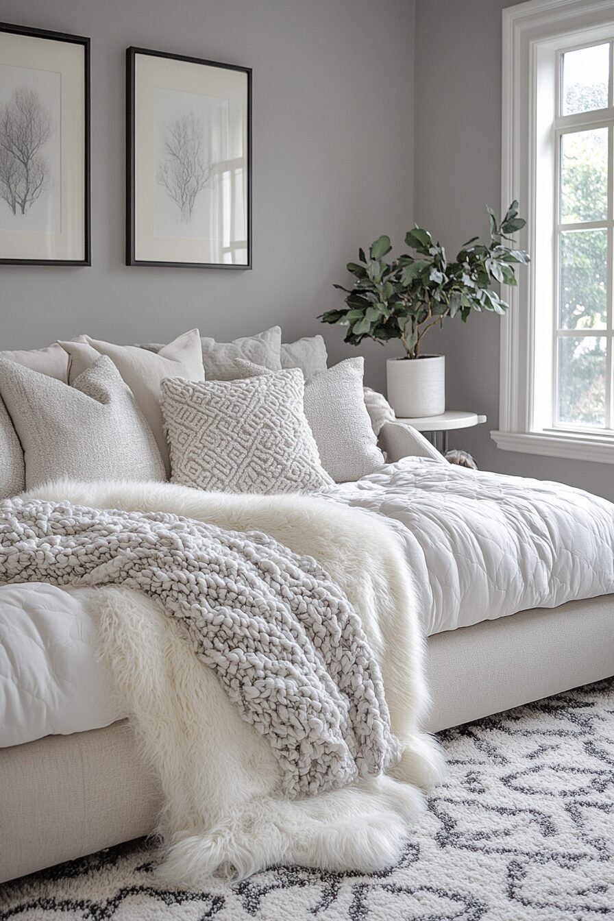 29 Grey and White Interior Design Ideas to Create a Timeless Look 1 Grey and white interior design