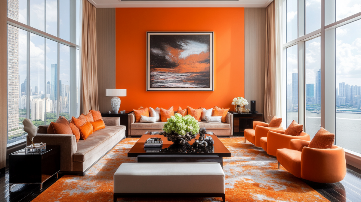 Illustration of Monochromatic Living Room Color Schemes