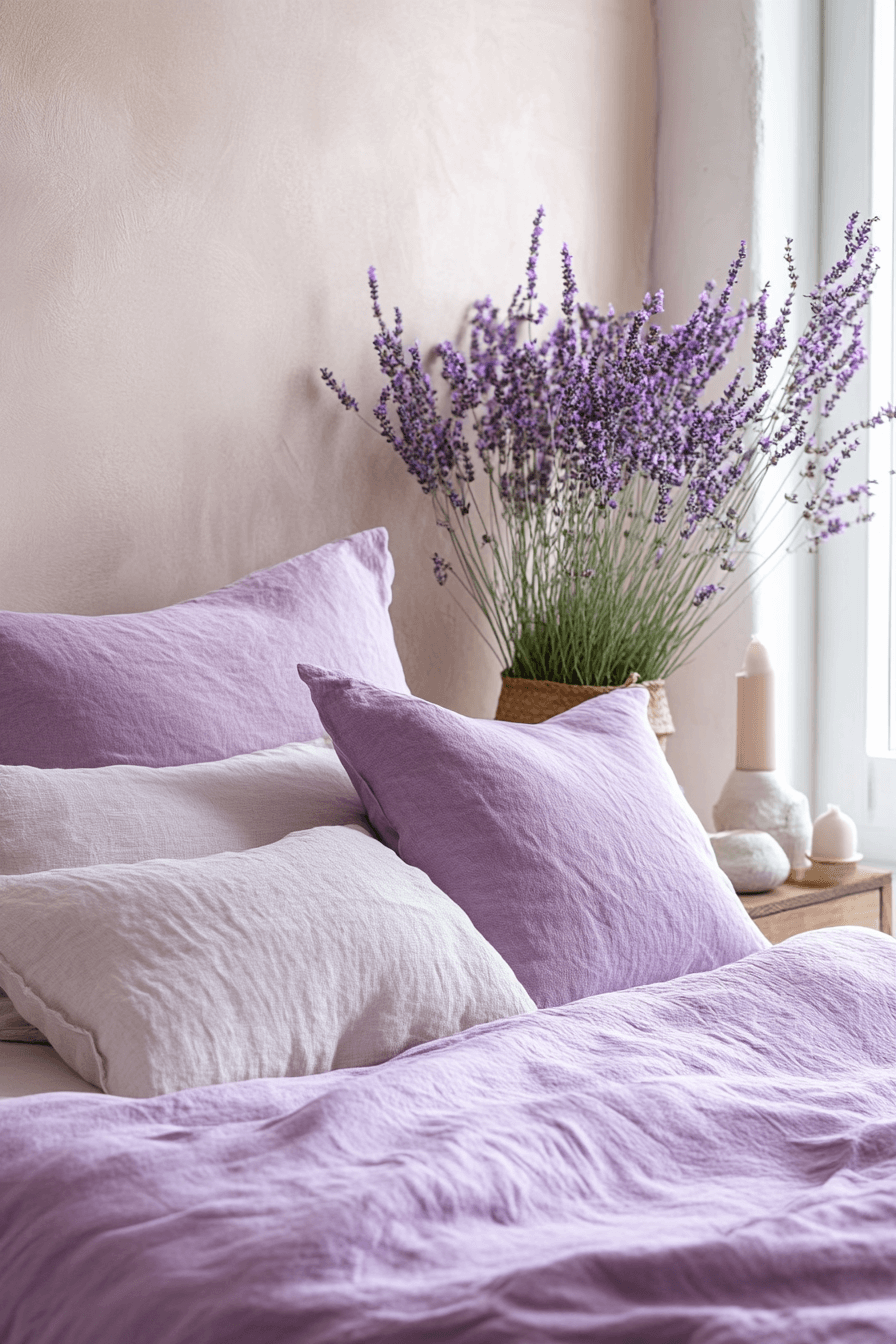 29 Purple Earthy Bedroom Ideas to Blend Rich Tones with Natural Comfort 1 Purple Earthy Bedroom