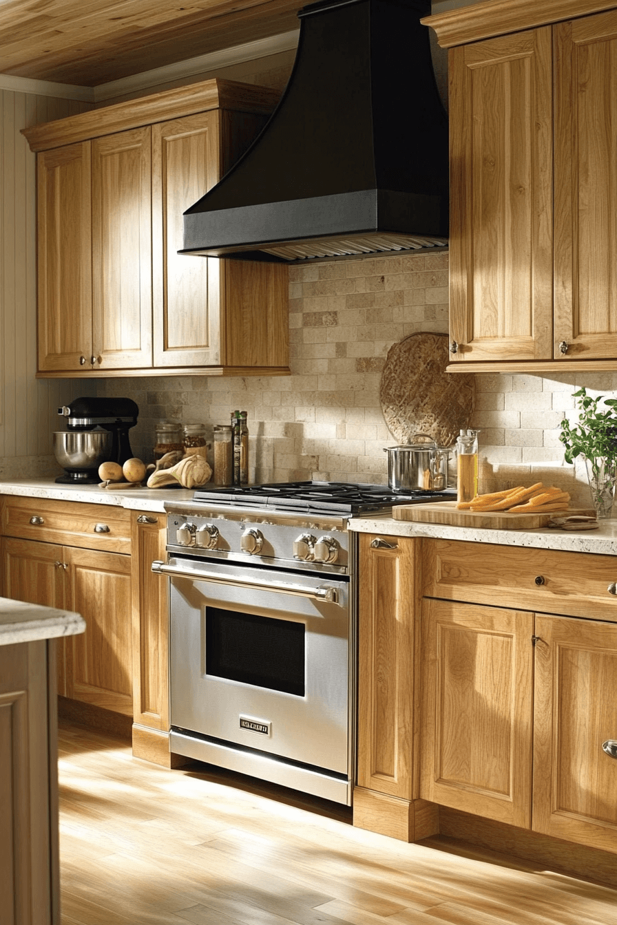 29 Natural Wood Kitchen Cabinets Inspirations to Bring Organic Beauty Into Your Home 1 natural wood kitchen cabinets