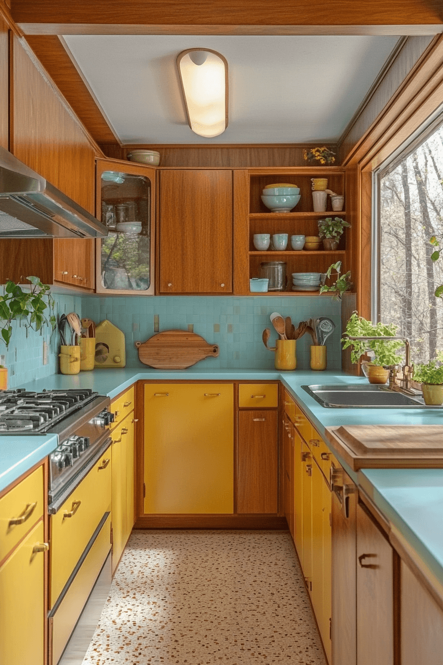 29 Retro Kitchen Ideas to Bring Vintage Charm to Your Home 1 retro kitchen
