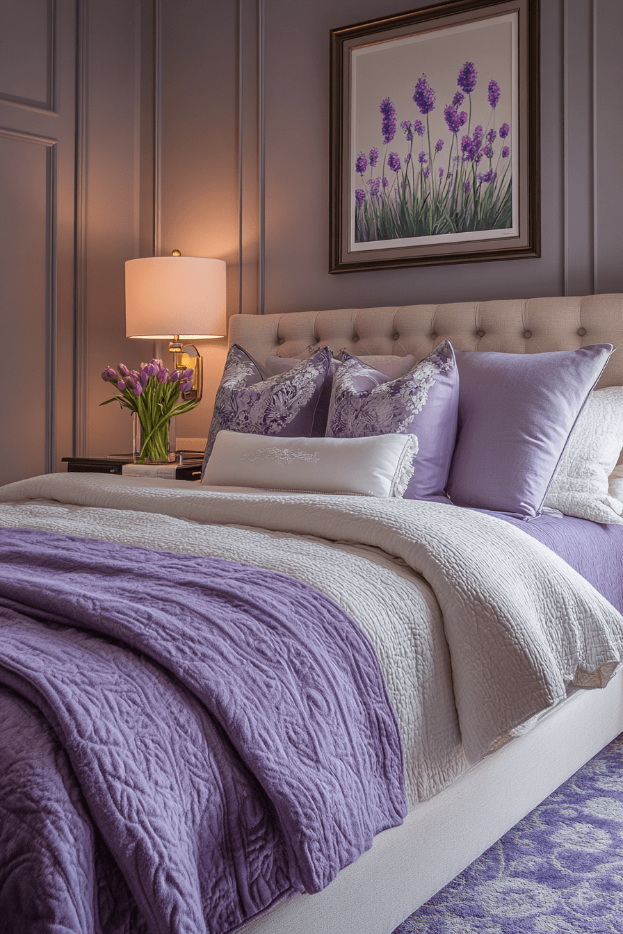 29 Soft Lavender Bedroom Ideas to Create a Calm and Cozy Retreat 10 Soft Lavender Bedroom