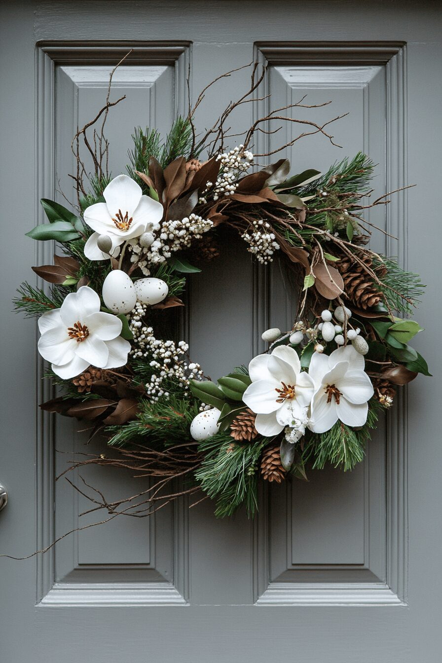 29 Easter Wreaths for Front Door Ideas for a Fresh and Colorful Look 10 easter wreaths for front door