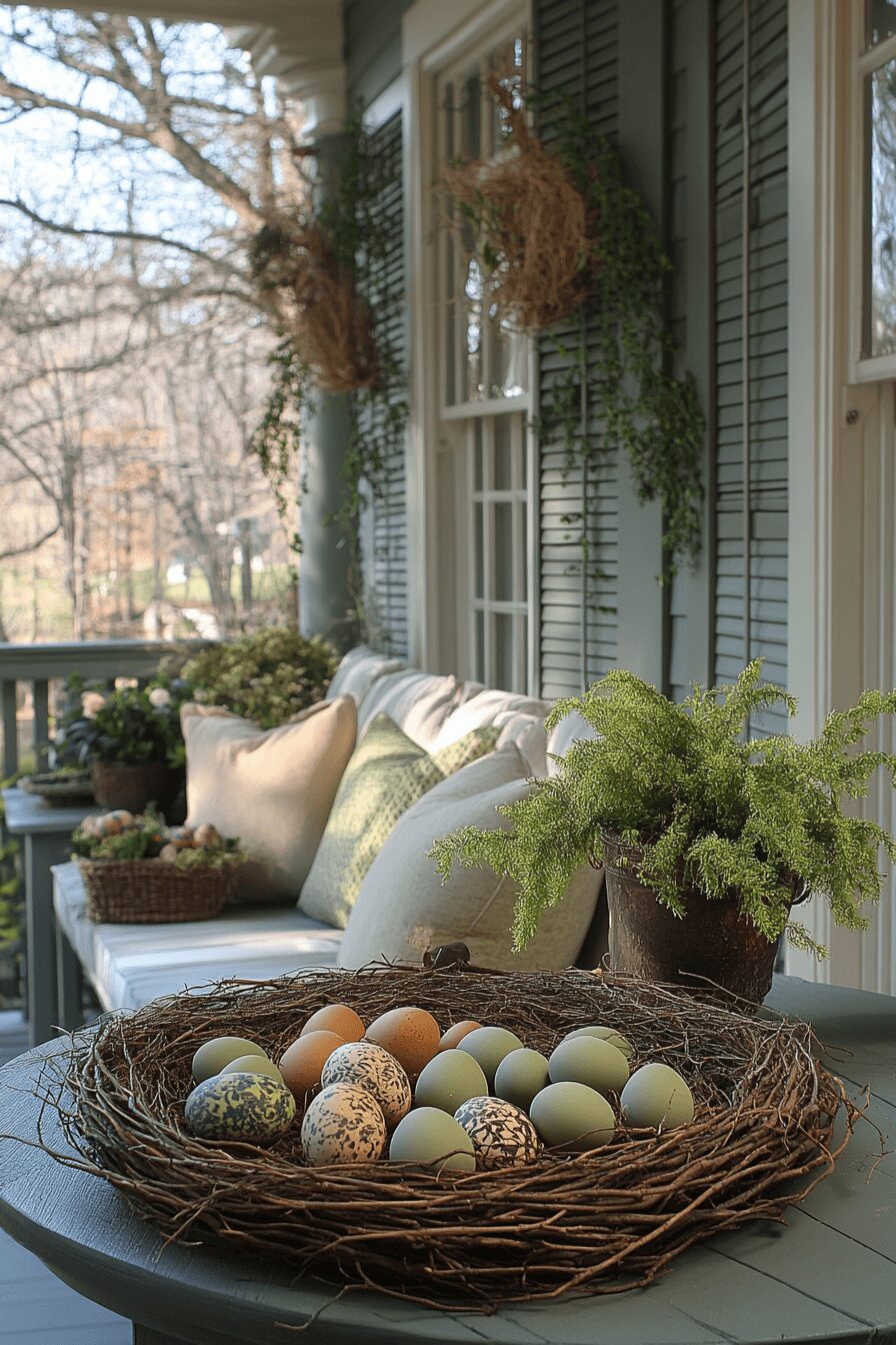 29 Easter Porch Decor Ideas to Greet the Season with Creativity and Joy 10 easter porch decor