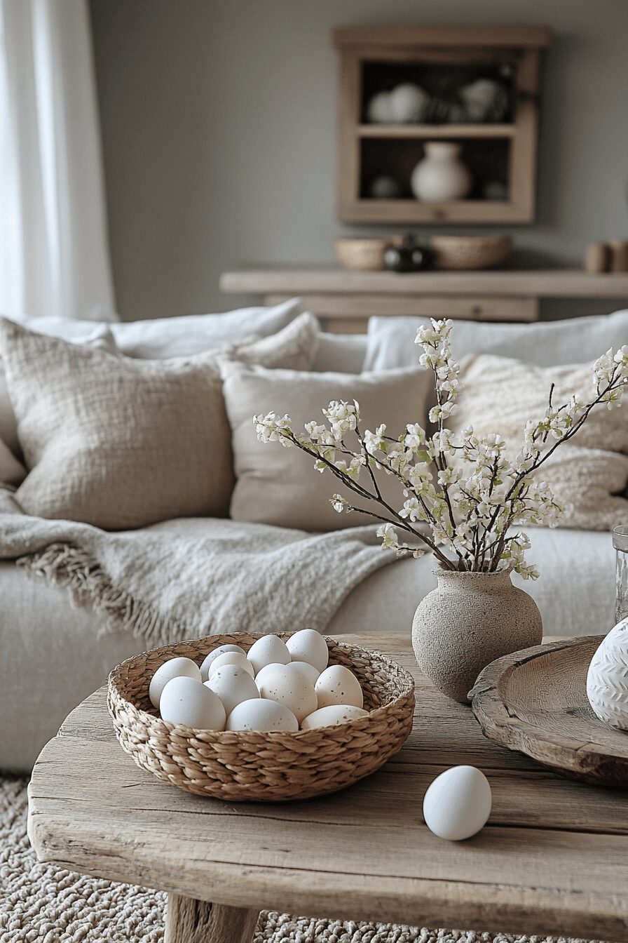 29 Easter Living Room Decor Ideas for a Colorful and Creative Vibe 10 easter living room decor