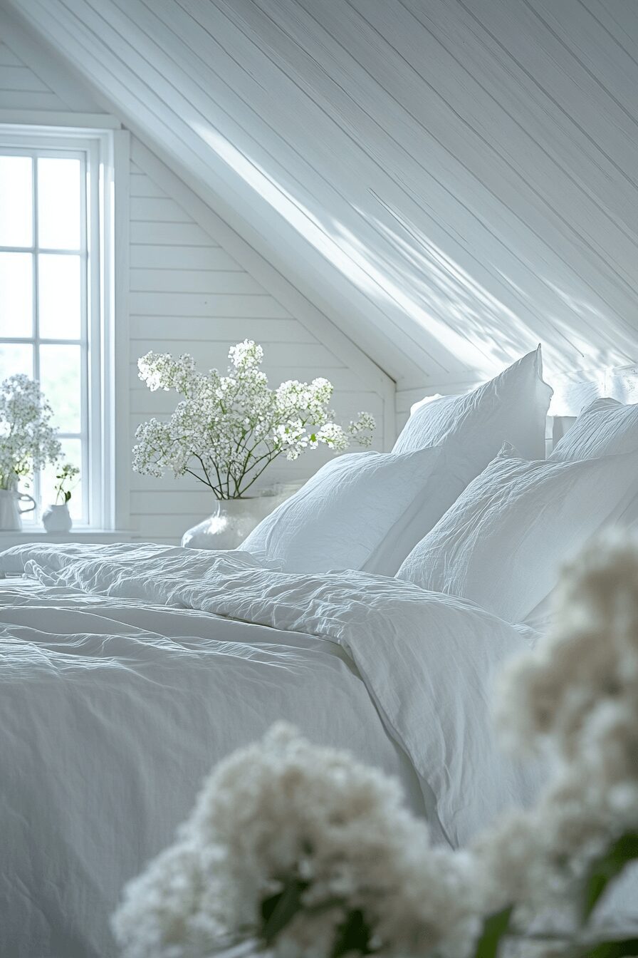29 White Aesthetic Bedroom Ideas That Embrace Minimalist Beauty 10 white aesthetic bedroom