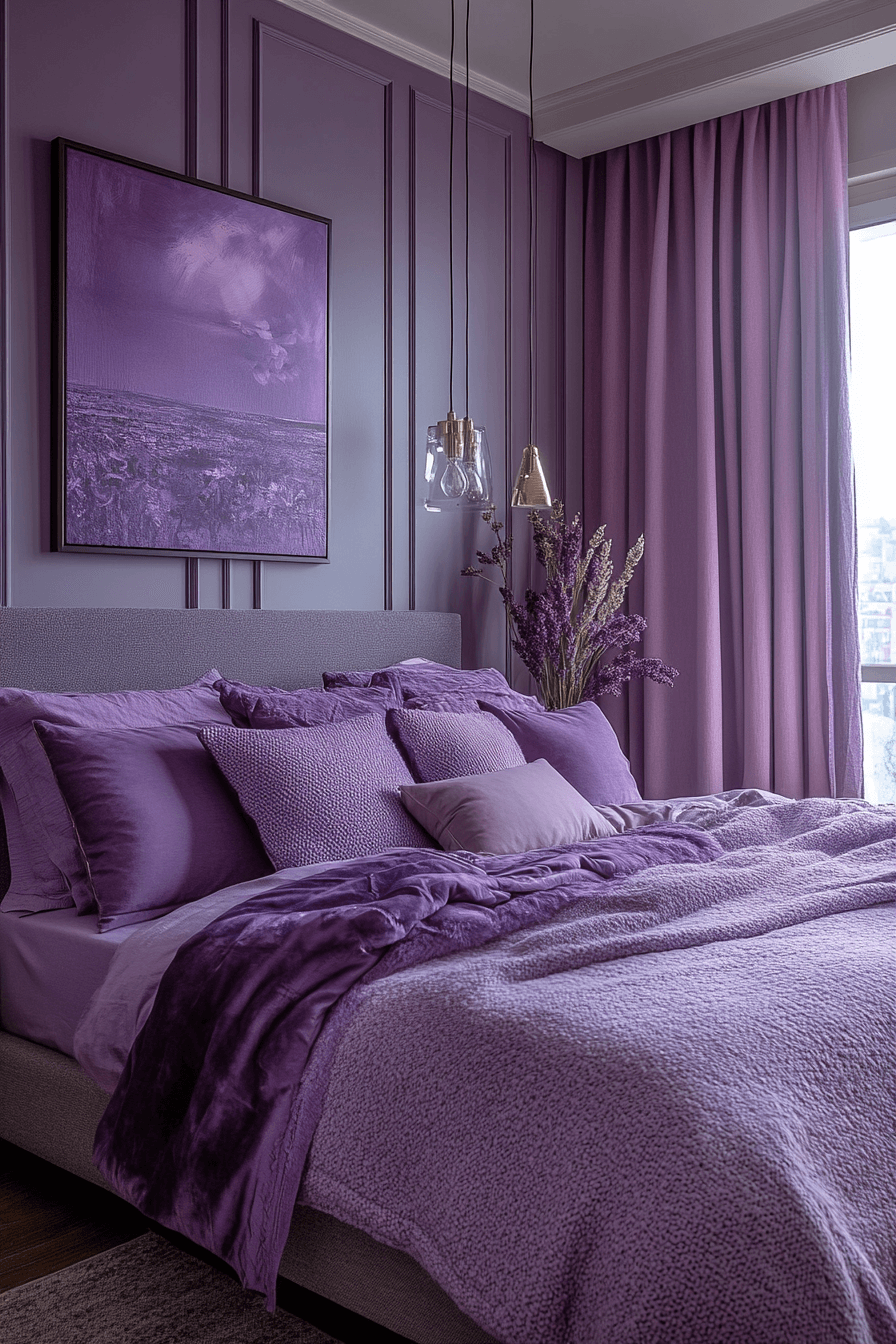 29 Soft Lavender Bedroom Ideas to Create a Calm and Cozy Retreat 11 Soft Lavender Bedroom