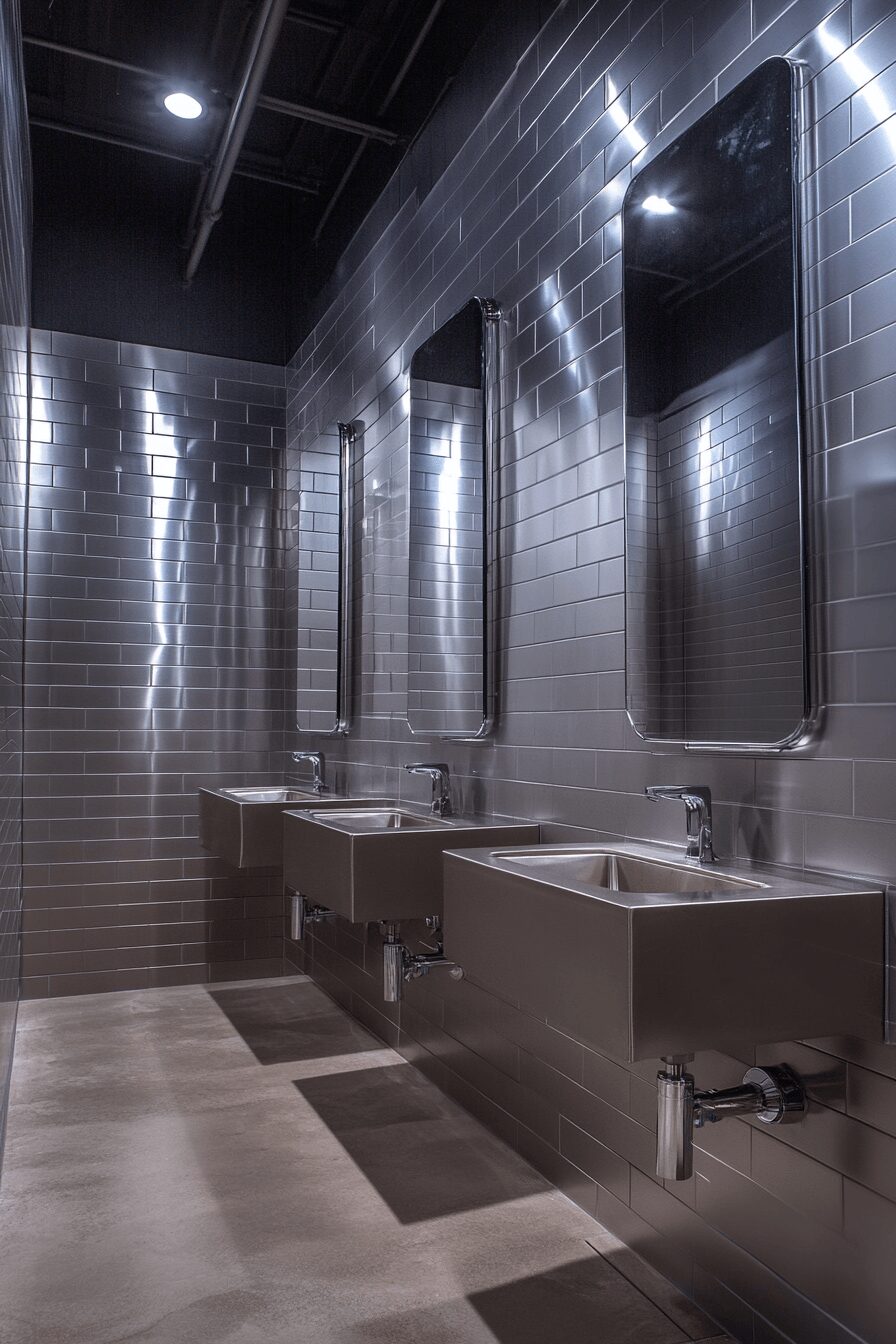 29 Industrial Restroom Inspirations for Edgy Interior Design 12 Industrial restroom