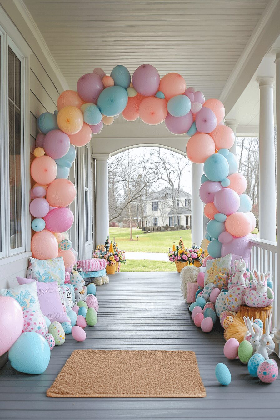 29 Easter Porch Decor Ideas to Greet the Season with Creativity and Joy 12 easter porch decor