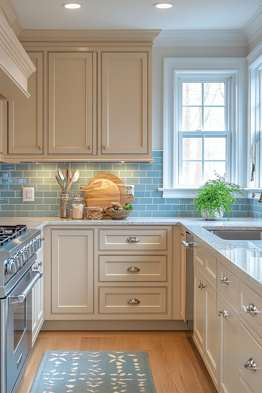 29 Beige Kitchen Cabinets Ideas for a Serene and Stylish Space 12 beige kitchen cabinets
