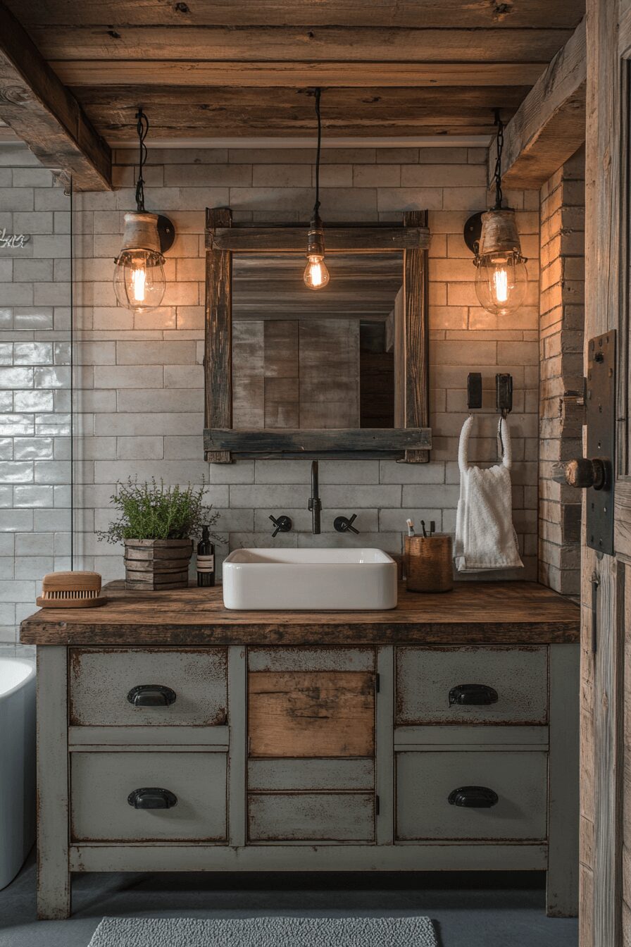 29 Bathroom Industrial Style Ideas for a Statement-Making Washroom 12 Bathroom industrial style