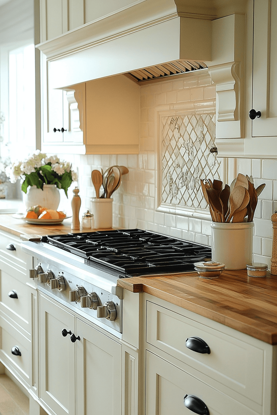 29 Off White Kitchen Cabinets Ideas to Make Your Kitchen Feel Larger and Lighter 13 off white kitchen cabinets