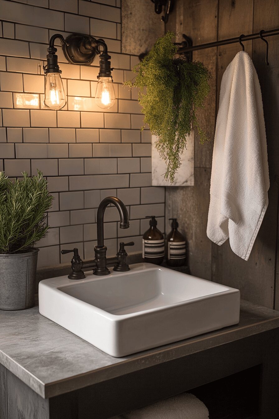 29 Bathroom Industrial Style Ideas for a Statement-Making Washroom 13 Bathroom industrial style
