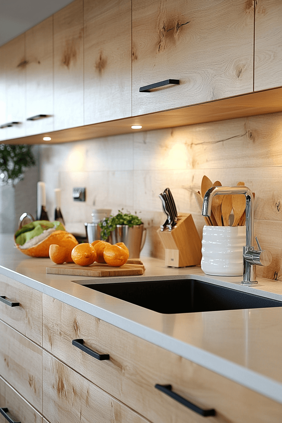 29 Natural Wood Kitchen Cabinets Inspirations to Bring Organic Beauty Into Your Home 13 natural wood kitchen cabinets