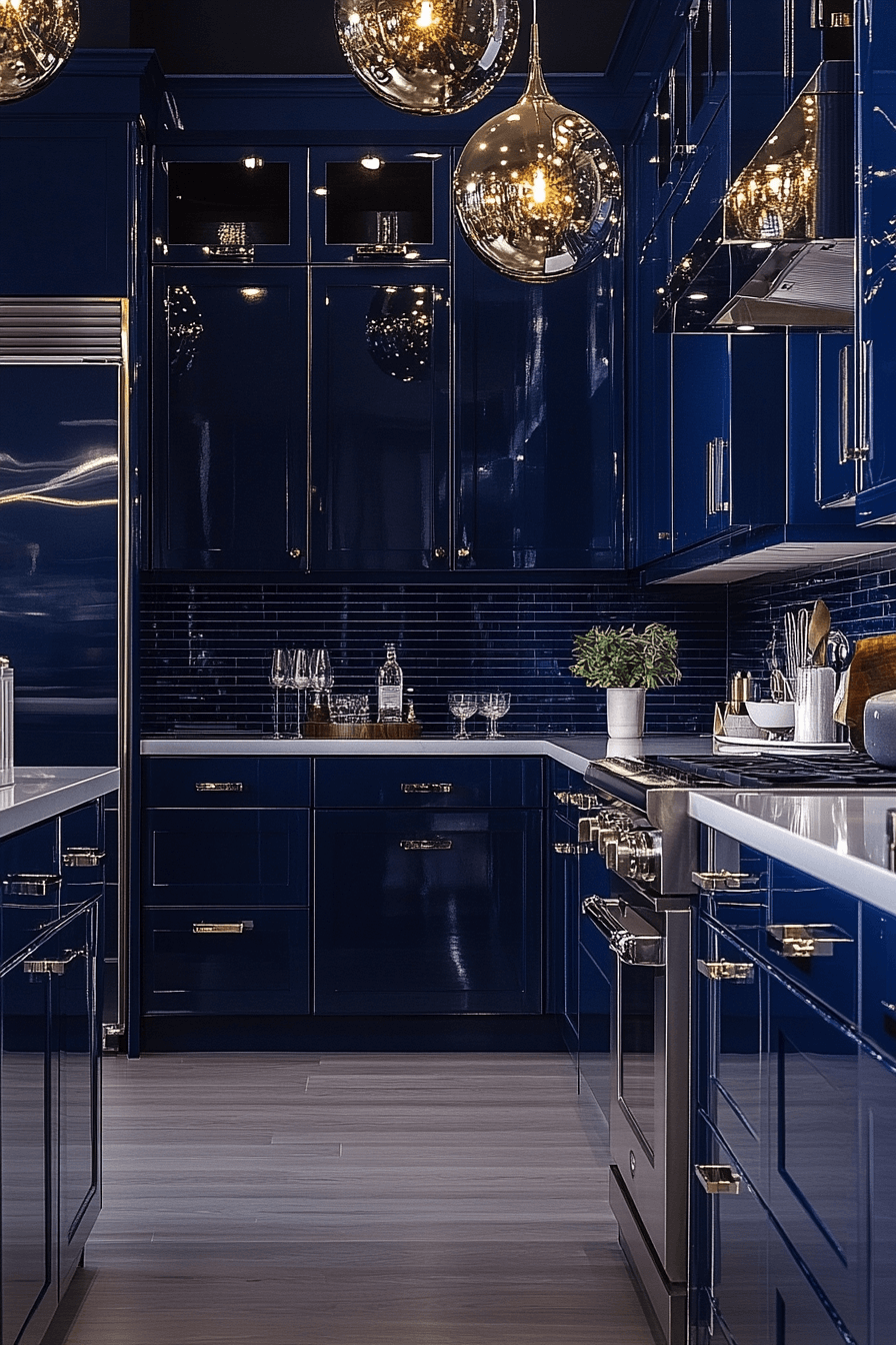29 Navy Blue Kitchen Cabinets Ideas to Achieve a Sleek and Stylish Kitchen 13 navy blue kitchen cabinets