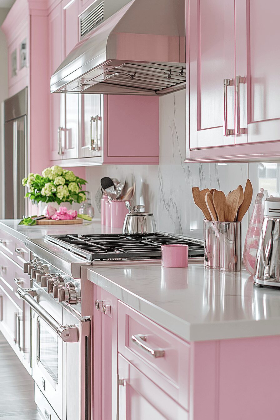 29 Pink Kitchen Ideas That Prove Pink Is Perfect for Every Style 14 pink kitchen ideas decor