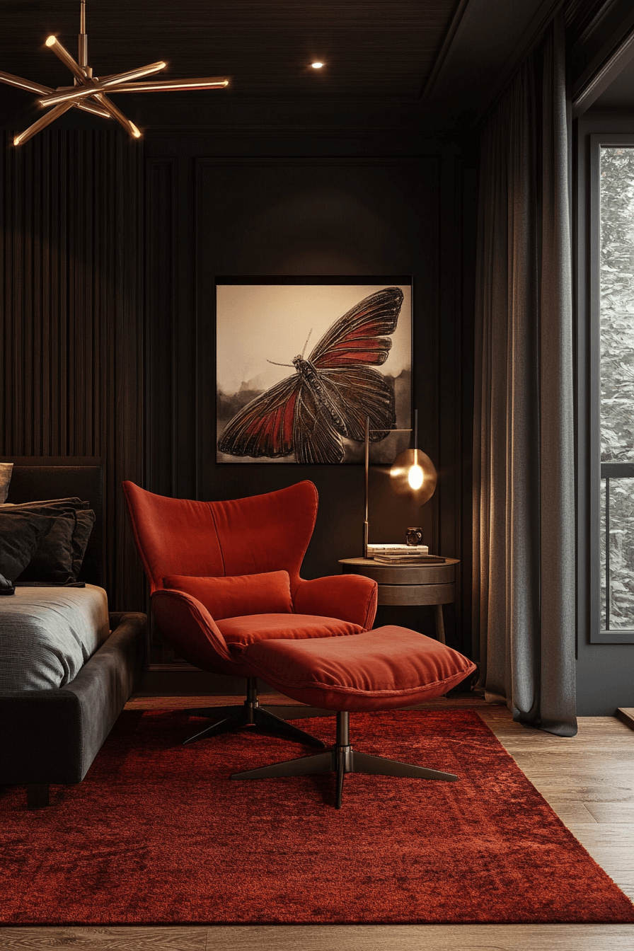 29 Red and Black Bedroom Ideas for a Perfect Blend of Sophistication and Comfort 14 Red and black bedroom ideas