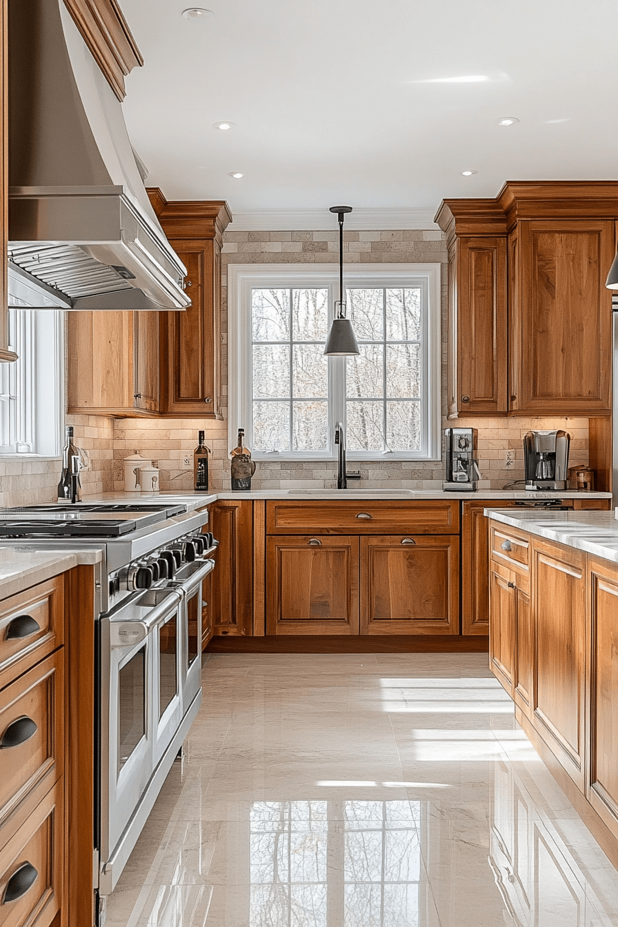 29 Honey Oak Kitchen Cabinets Designs to Make Your Kitchen Feel Cozy and Timeless 14 honey oak kitchen cabinets