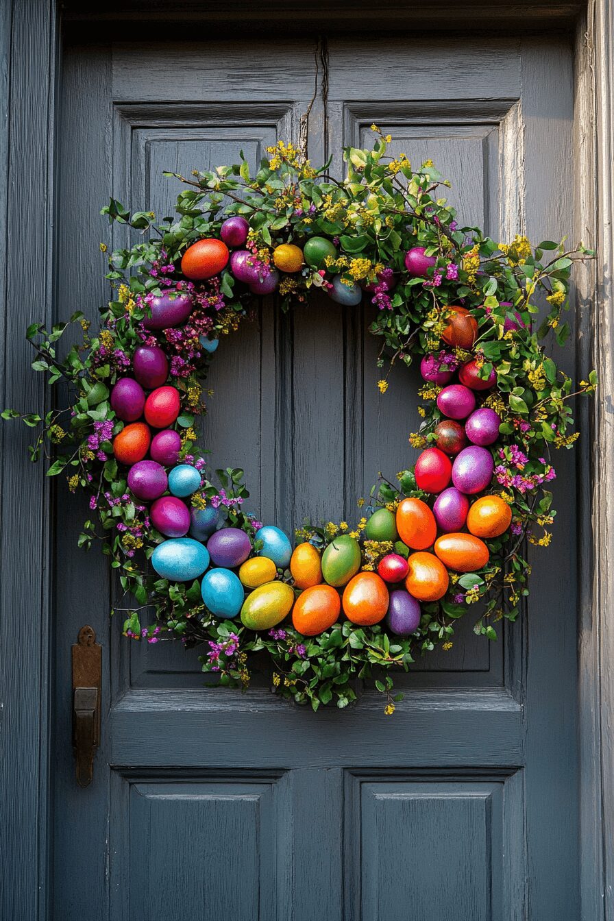 29 Easter Wreaths for Front Door Ideas for a Fresh and Colorful Look 15 easter wreaths for front door