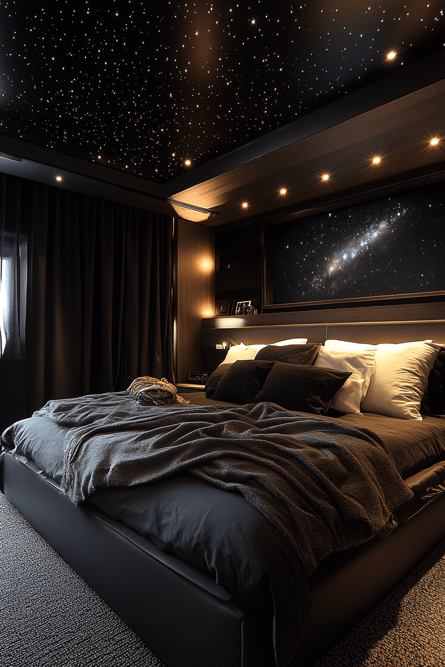 29 Minimalistic Dark Bedroom Ideas to Transform Your Room with Depth and Drama 15 minimalistic bedroom ideas dark