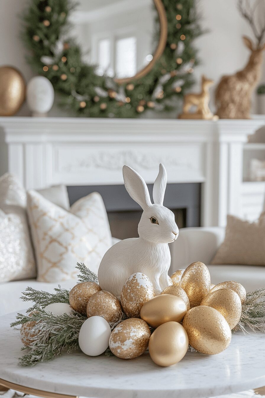 29 Easter Living Room Decor Ideas for a Colorful and Creative Vibe 16 easter living room decor