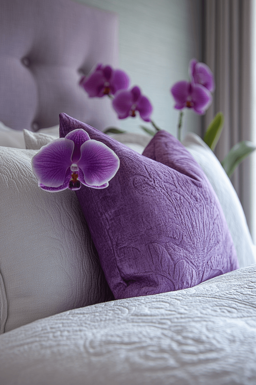 29 Purple Earthy Bedroom Ideas to Blend Rich Tones with Natural Comfort 16 Purple Earthy Bedroom