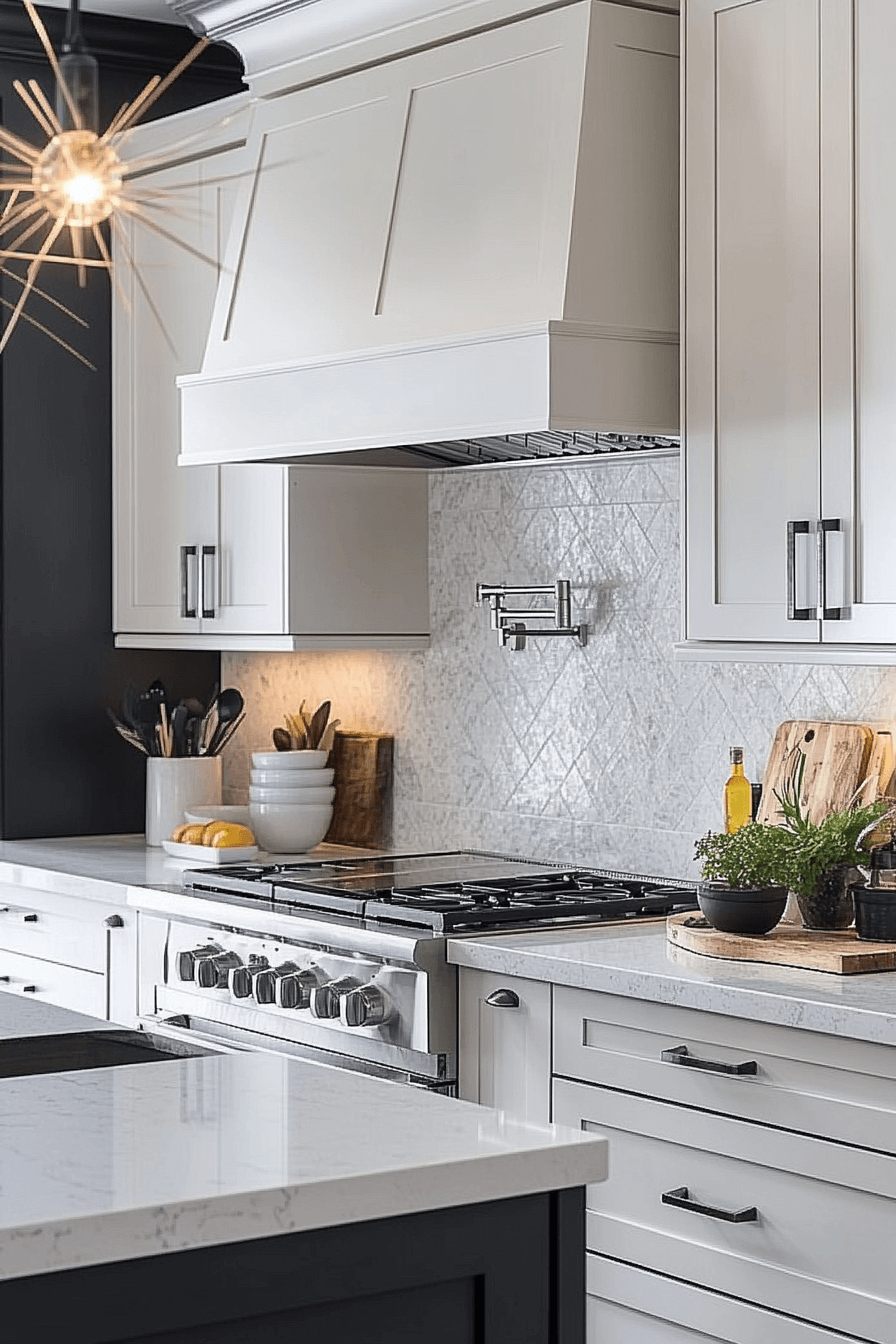 29 Off White Kitchen Cabinets Ideas to Make Your Kitchen Feel Larger and Lighter 17 off white kitchen cabinets