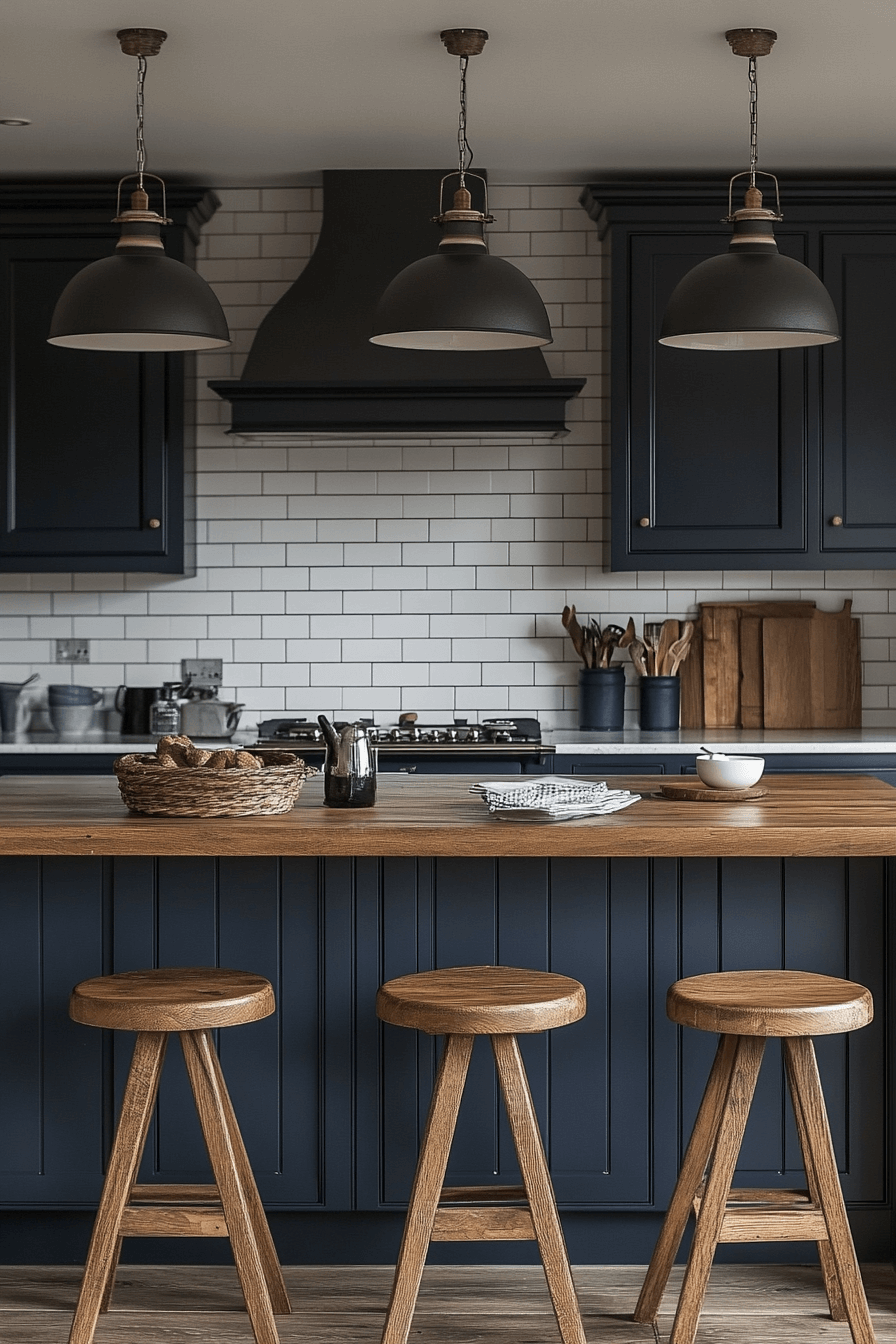 29 Navy Blue Kitchen Cabinets Ideas to Achieve a Sleek and Stylish Kitchen 17 navy blue kitchen cabinets