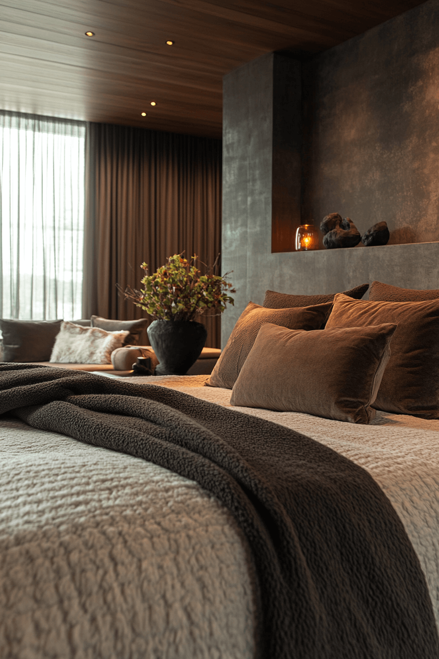 29 Minimalistic Dark Bedroom Ideas to Transform Your Room with Depth and Drama 17 minimalistic bedroom ideas dark