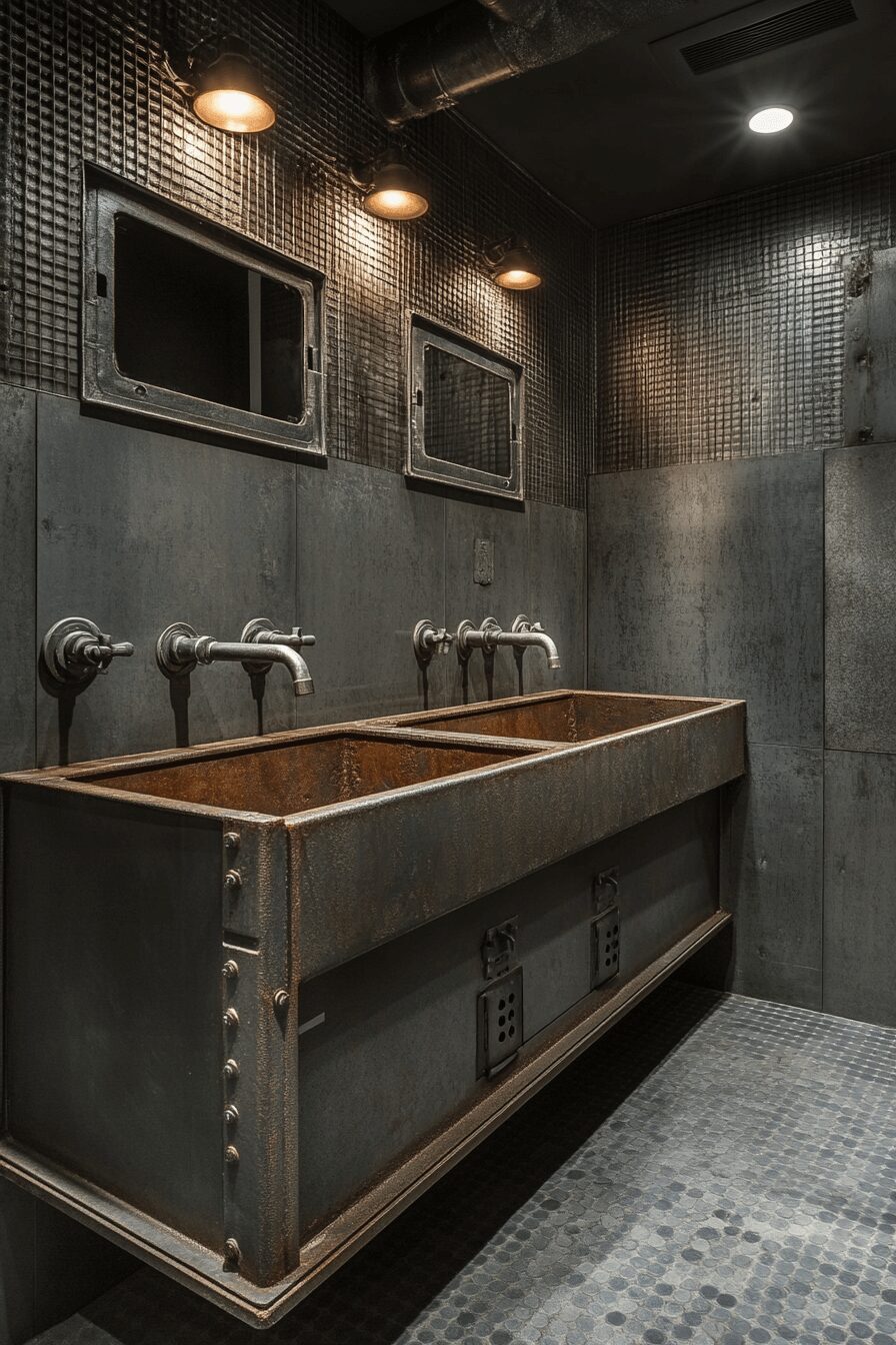 29 Industrial Restroom Inspirations for Edgy Interior Design 17 Industrial restroom