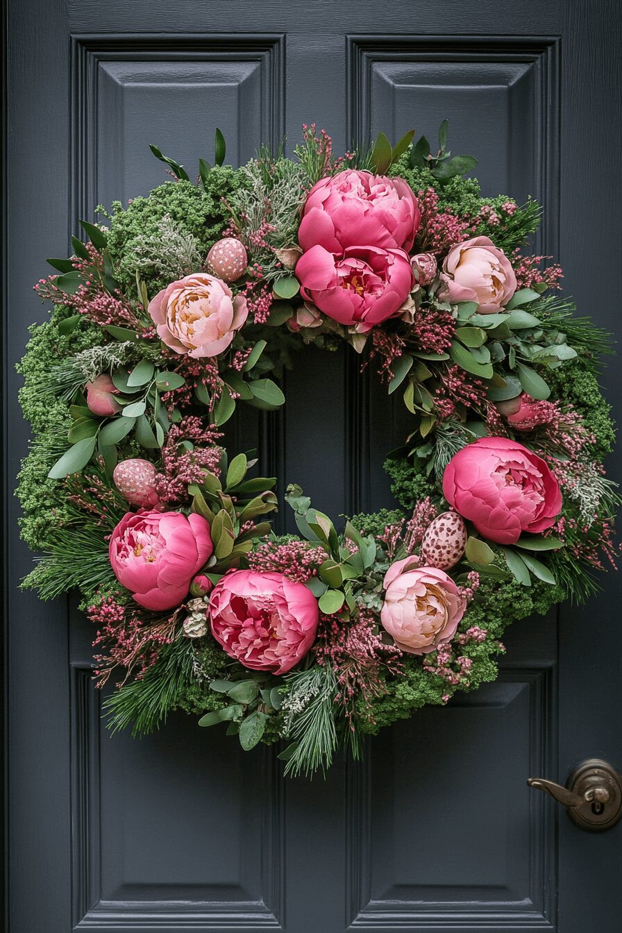 29 Easter Wreaths for Front Door Ideas for a Fresh and Colorful Look 17 easter wreaths for front door