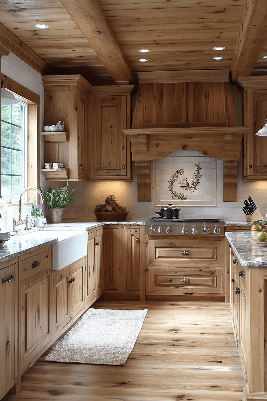 29 Natural Wood Kitchen Cabinets Inspirations to Bring Organic Beauty Into Your Home 17 natural wood kitchen cabinets