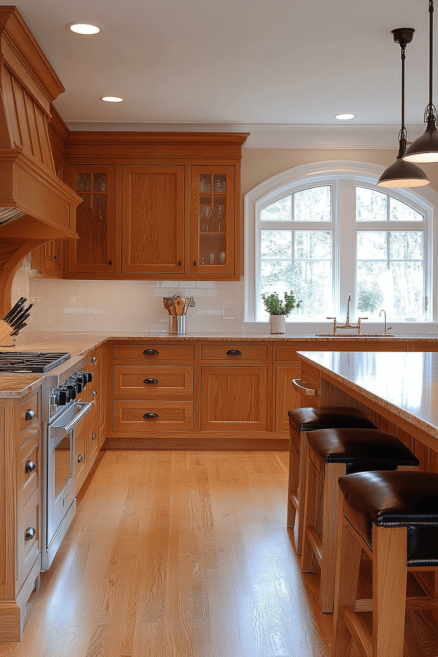 29 Honey Oak Kitchen Cabinets Designs to Make Your Kitchen Feel Cozy and Timeless 17 honey oak kitchen cabinets