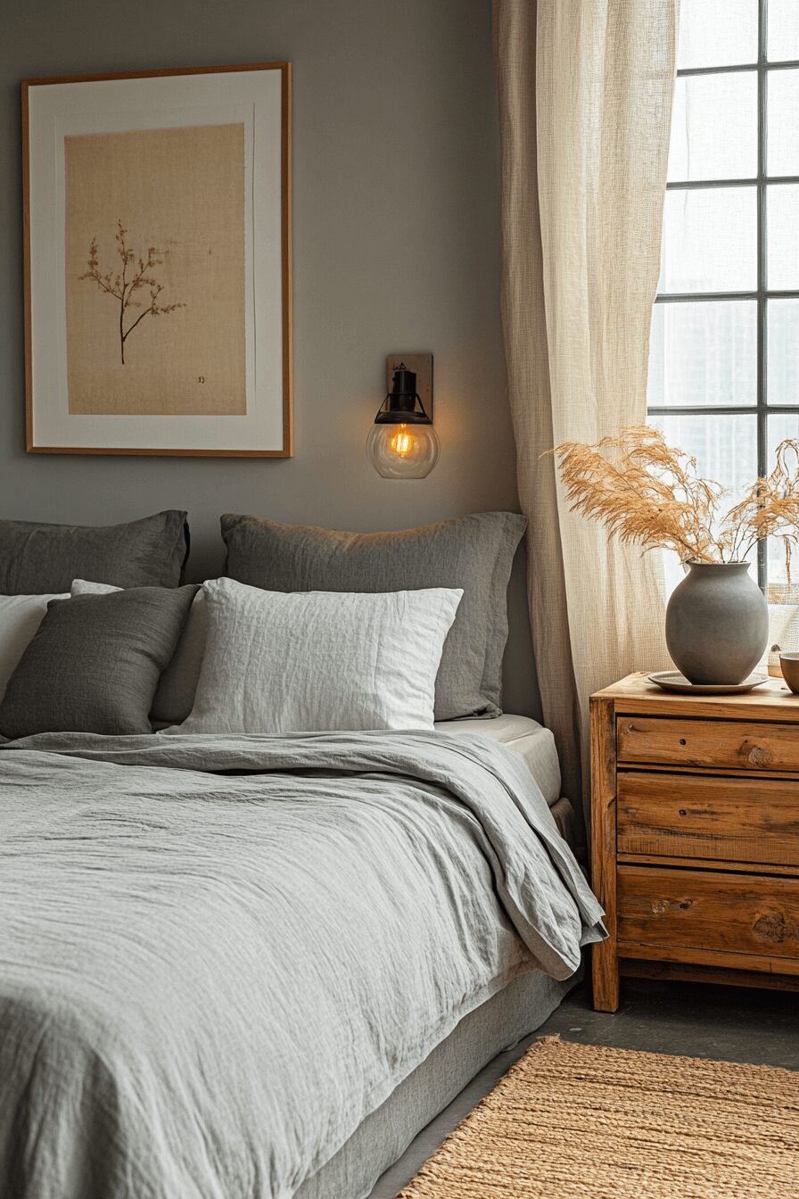 29 Grey Japandi Decor Ideas to Create a Calm and Balanced Home 17 grey japandi decor