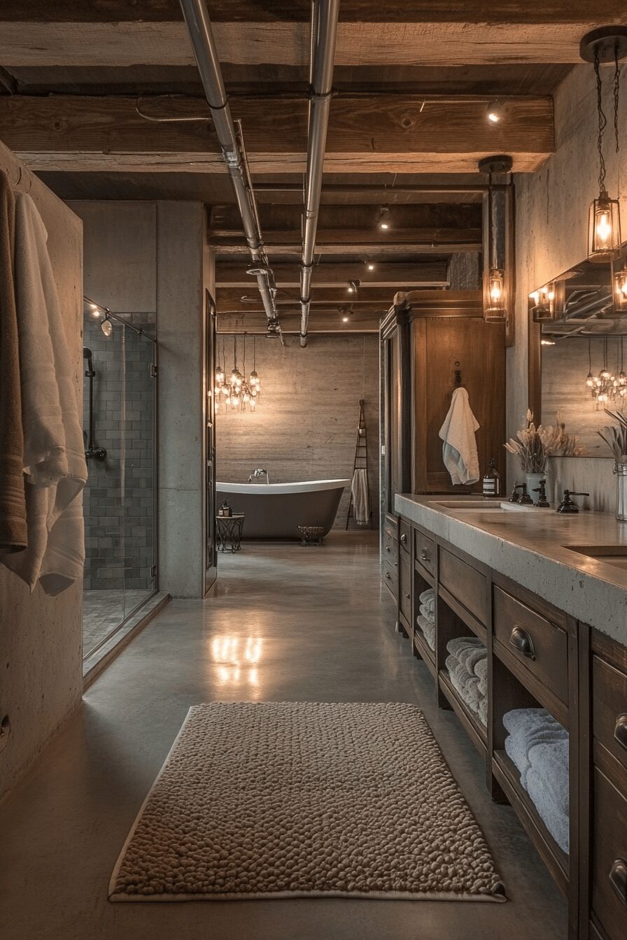 29 Bathroom Industrial Style Ideas for a Statement-Making Washroom 18 Bathroom industrial style