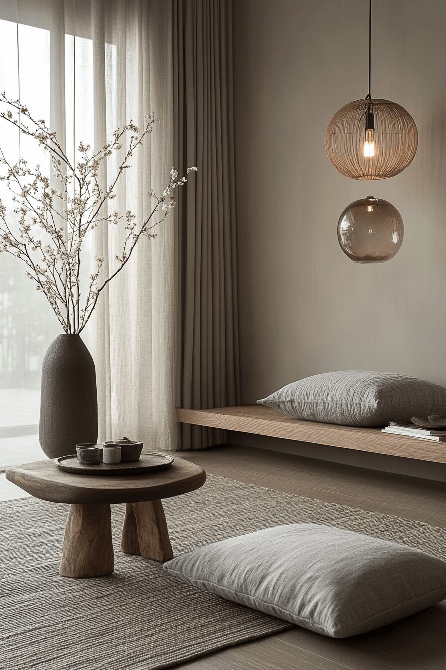 29 Grey Japandi Decor Ideas to Create a Calm and Balanced Home 18 grey japandi decor