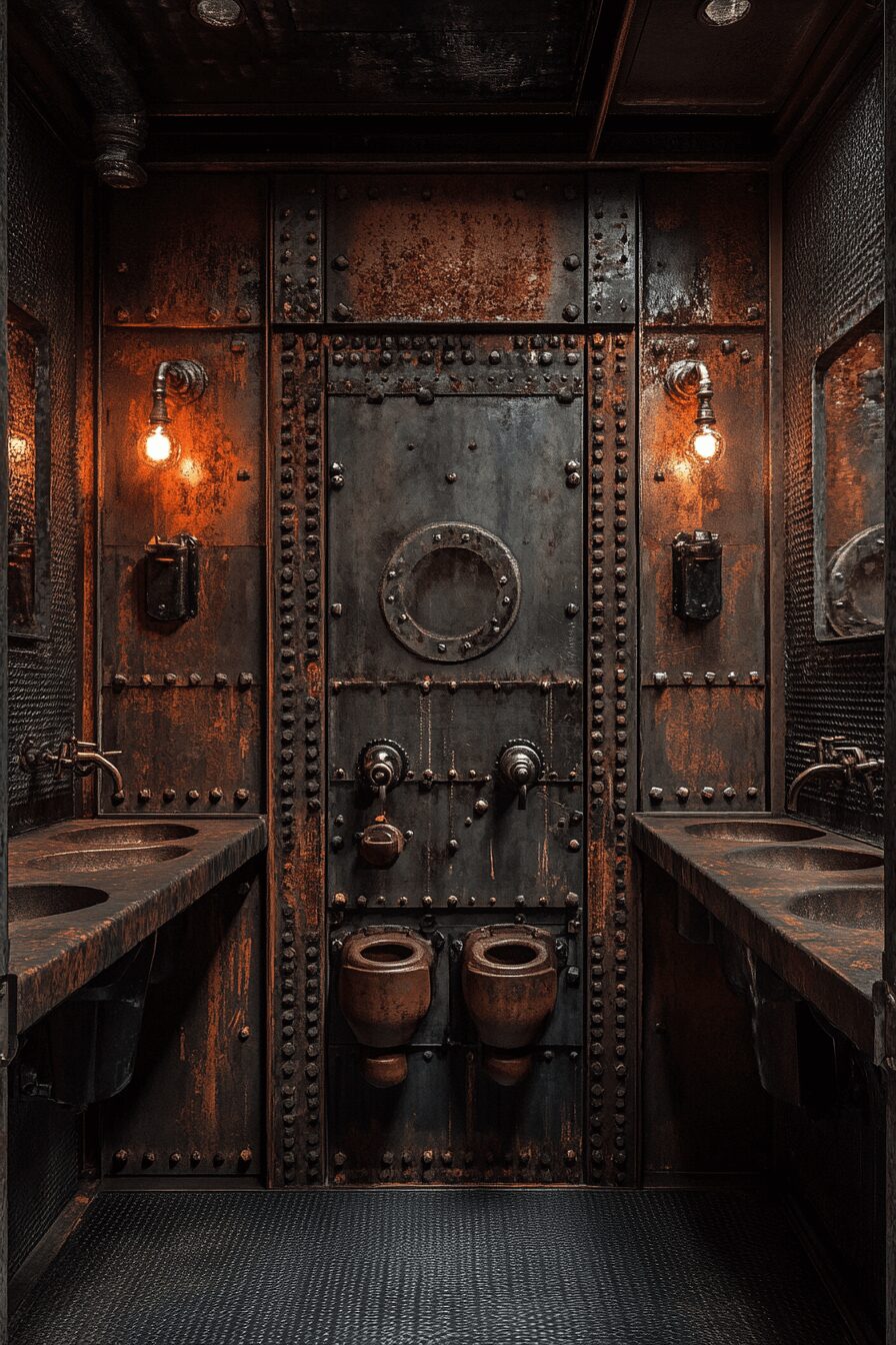 29 Industrial Restroom Inspirations for Edgy Interior Design 18 Industrial restroom