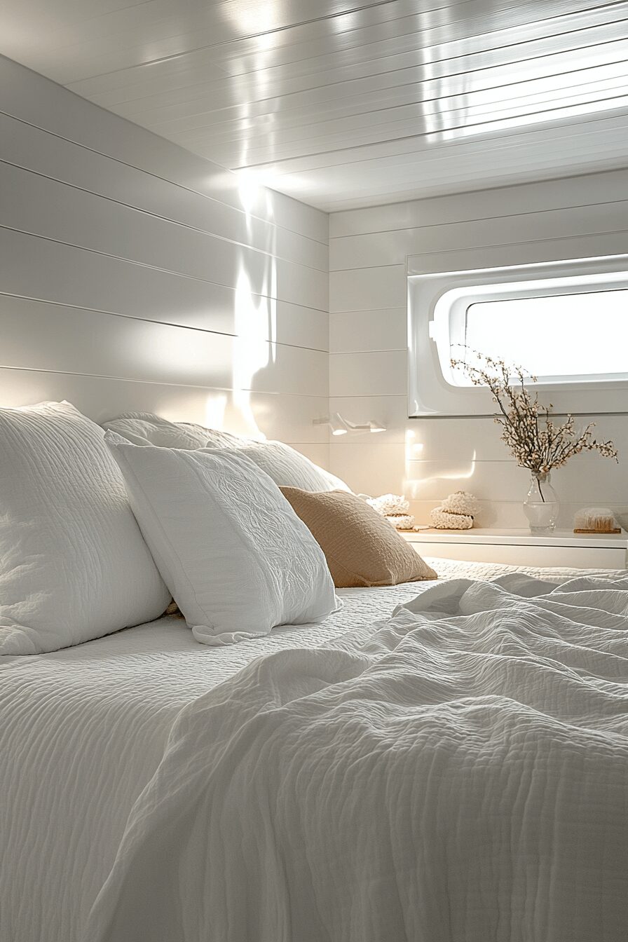 29 White Aesthetic Bedroom Ideas That Embrace Minimalist Beauty 18 white aesthetic bedroom