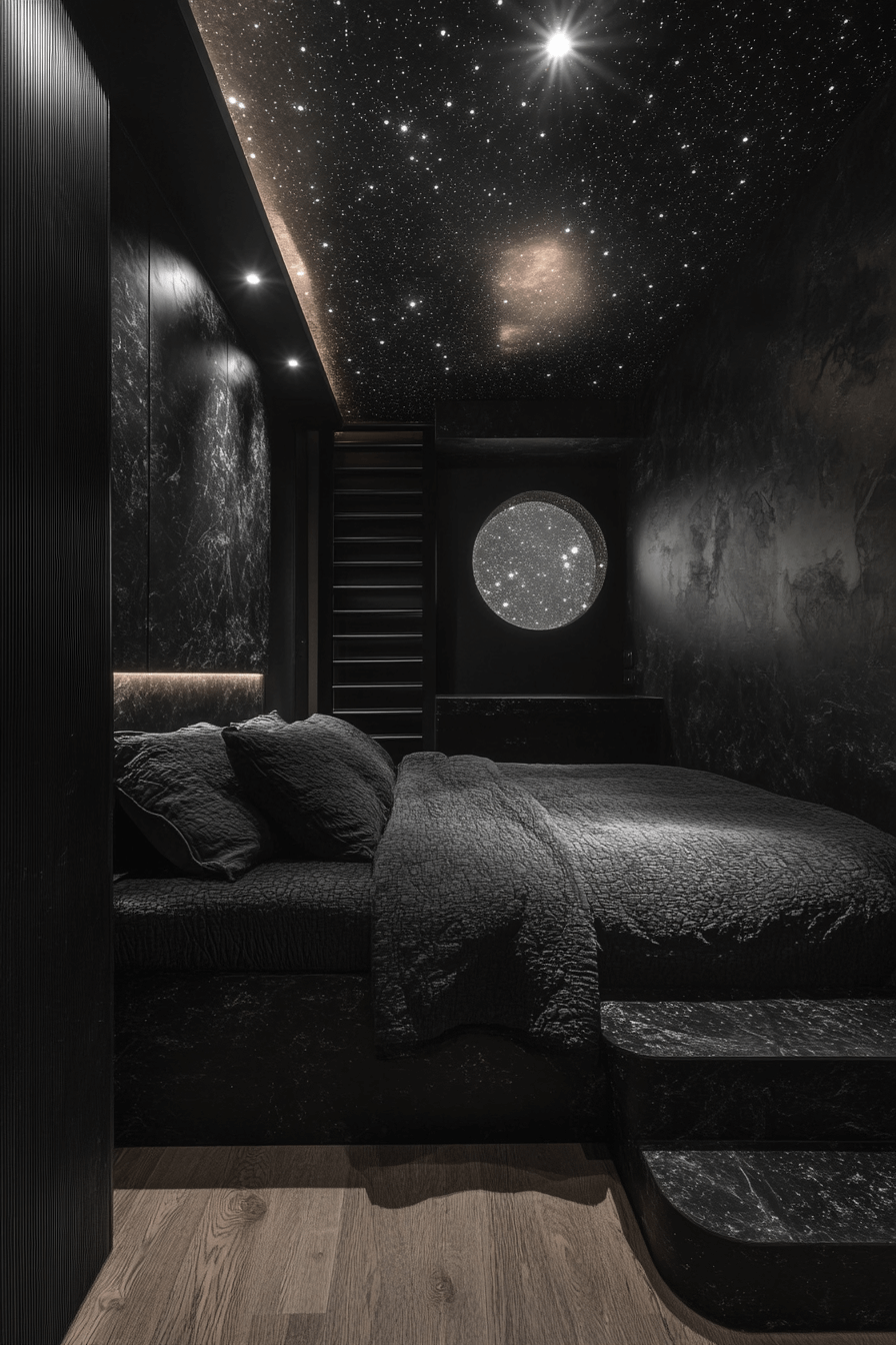 29 Minimalistic Dark Bedroom Ideas to Transform Your Room with Depth and Drama 18 minimalistic bedroom ideas dark