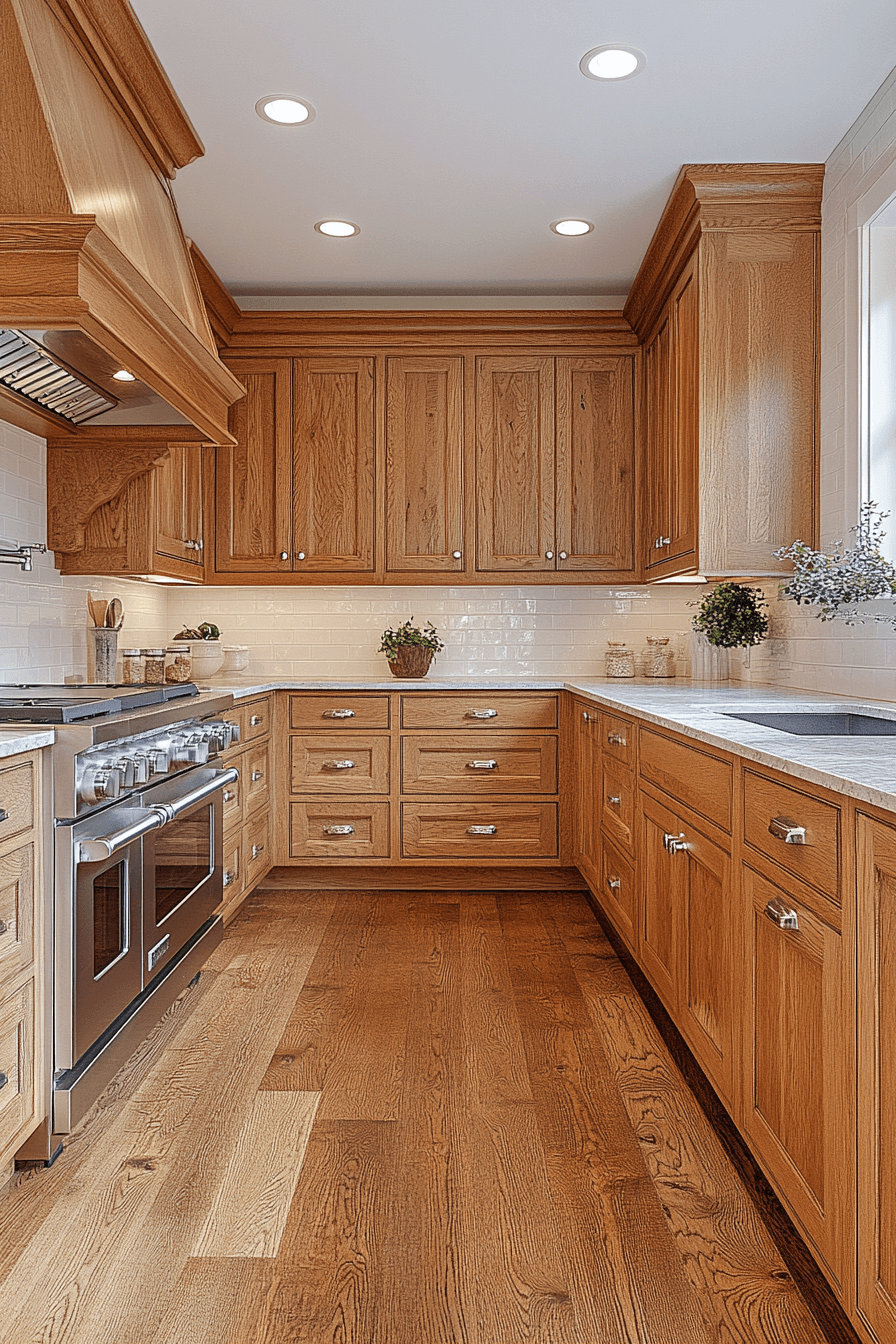 29 Honey Oak Kitchen Cabinets Designs to Make Your Kitchen Feel Cozy and Timeless 18 honey oak kitchen cabinets