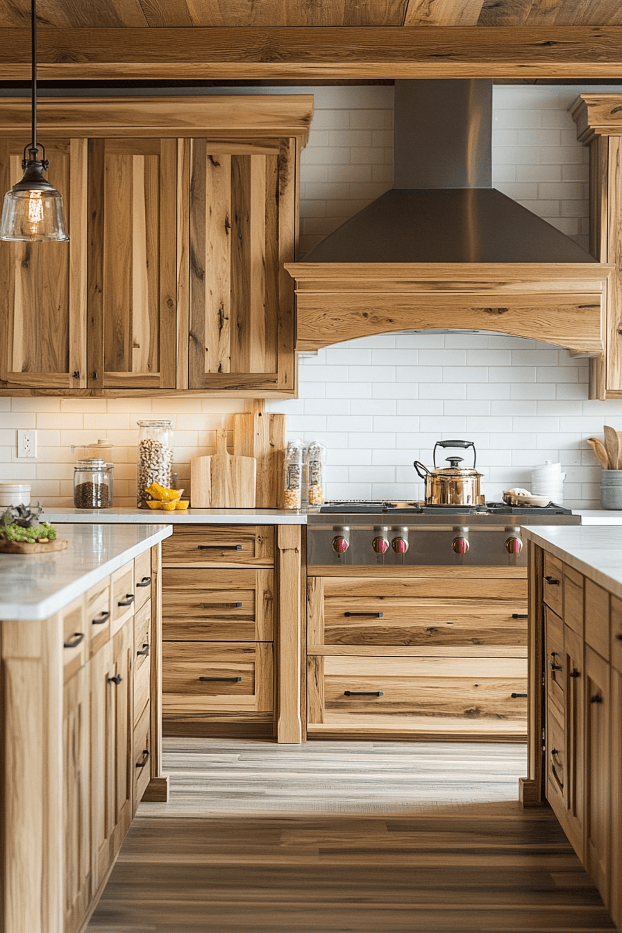 29 Natural Wood Kitchen Cabinets Inspirations to Bring Organic Beauty Into Your Home 19 natural wood kitchen cabinets